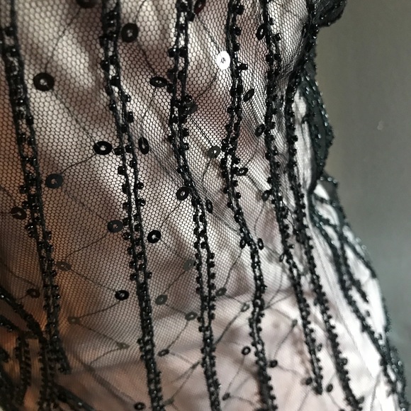 Beaded Art Deco Mermaid Dress with tulle - Picture 5 of 7